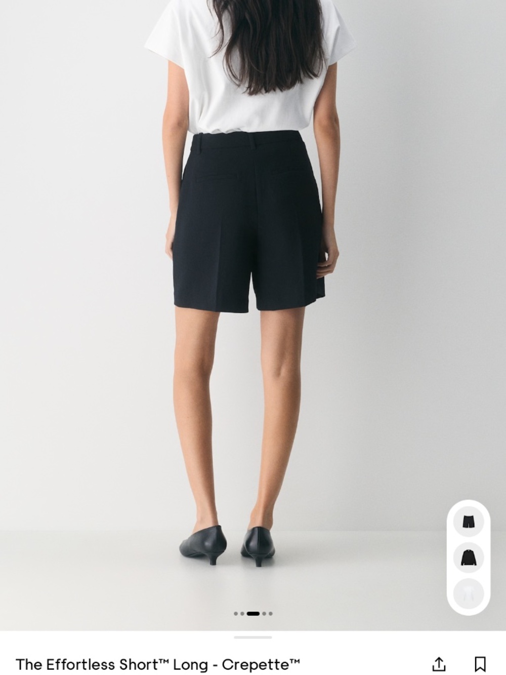 Effortless long shorts crepette - Picture 2 of 4